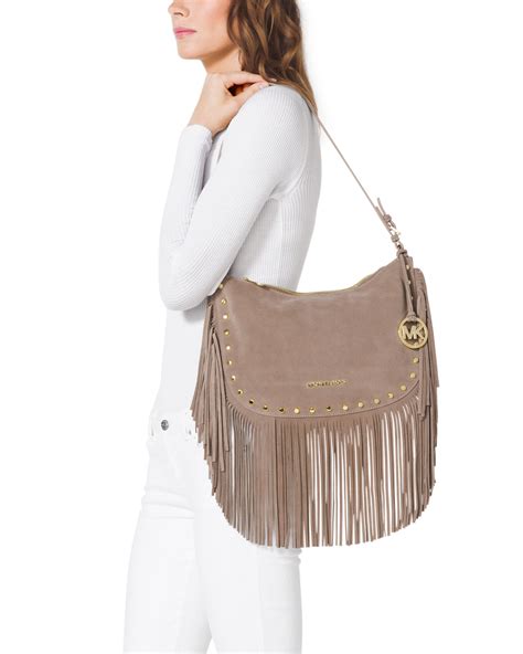 crocheted bags with fringe by michael kors|Michael Kors Fringe Tote Bags & Handbags for Women.